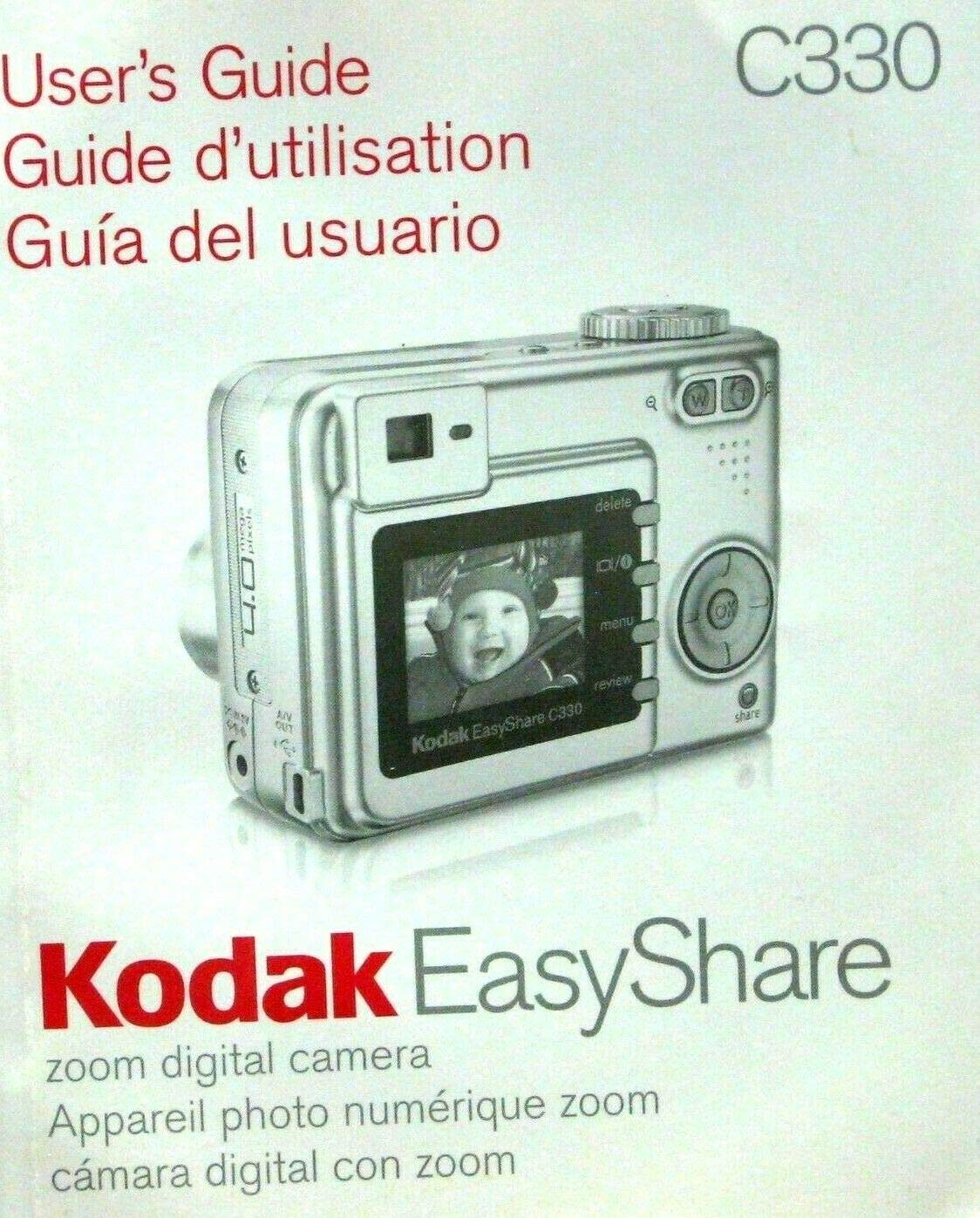 【動作品】Kodak EasyShare C330 デジカメ 単3電池　説明書付 Kodak EasyShare C330 Zoom Digital Camera User's Guide Instruction